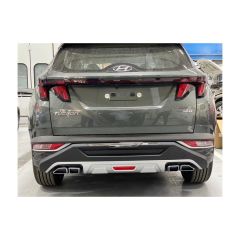 Hyundai tucson ön ve arka tampon koruma seti parlak siyah boyalı 2021+