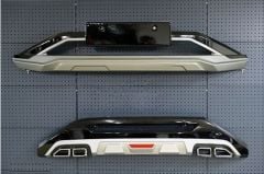 Hyundai tucson ön ve arka tampon koruma seti parlak siyah boyalı 2021+