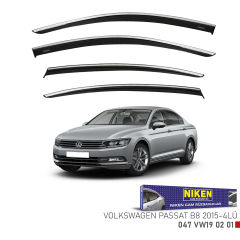 Vw passat b8 cam rüzgarlığı kromlu 2016+ niken