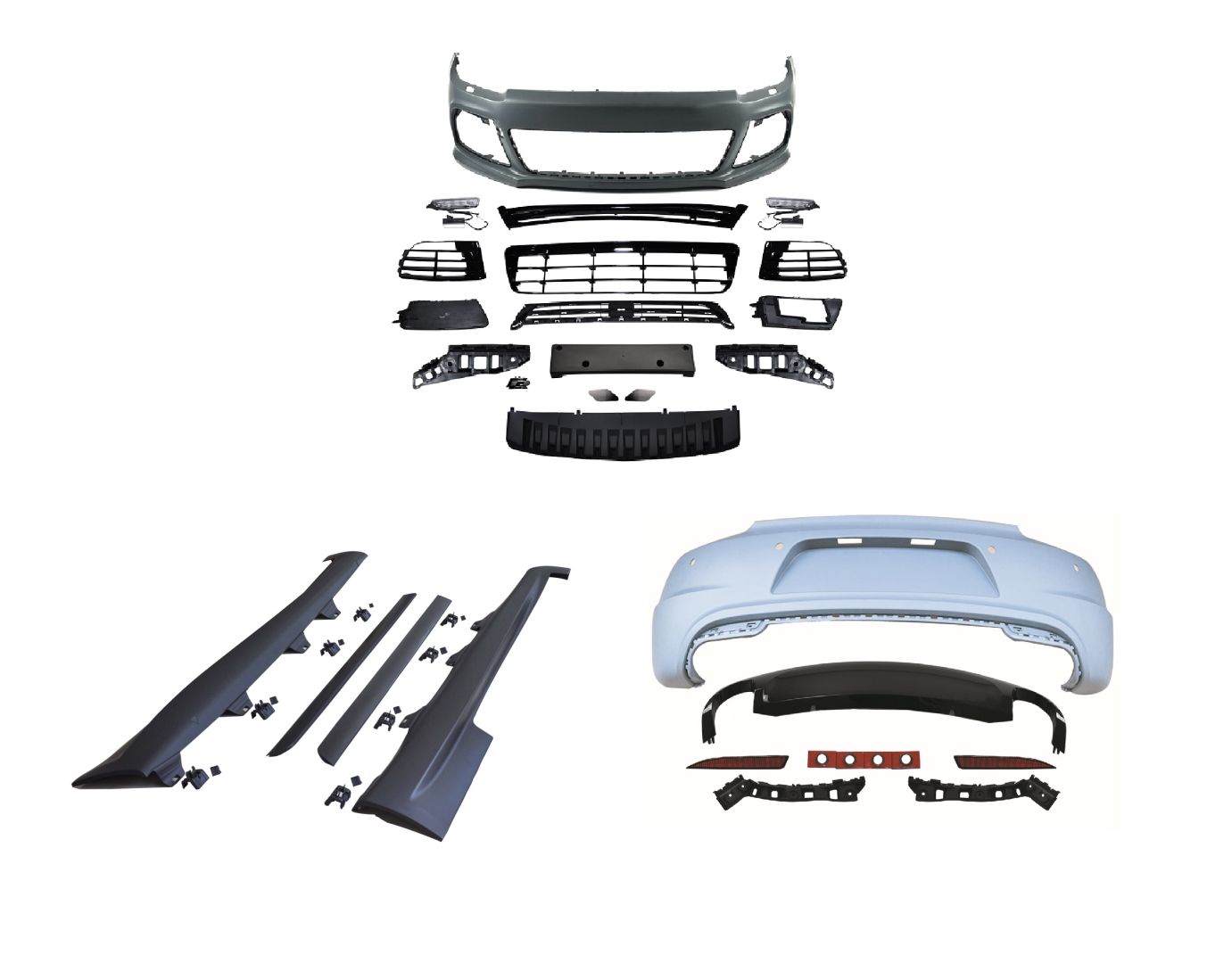 Vw scirocco r body kit tampon seti 2009 / 2014