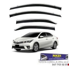 Toyota corolla cam rüzgarlığı kromlu 2014 / 2019 niken
