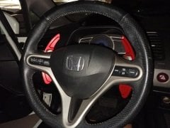Honda civic fd6 uyumlu direksiyon f1 vites kulakçık paddle shift kırmızı 2006 / 2012