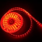 Şerit led 3 çipli smd silikonlu 5 metre 12V Kırmızı