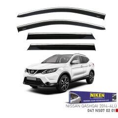 Nissan qashqai cam rüzgarlığı kromlu 2014+ niken