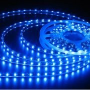 Şerit led 3 çipli smd silikonlu 5 metre 12V Mavi