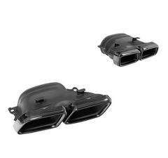 Mercedes w205 w212 w213 c63 amg egzoz ucu set siyah 4 çıkış