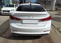 Hyundai elantra arka tampon difüzör 4 egzoz 2016+