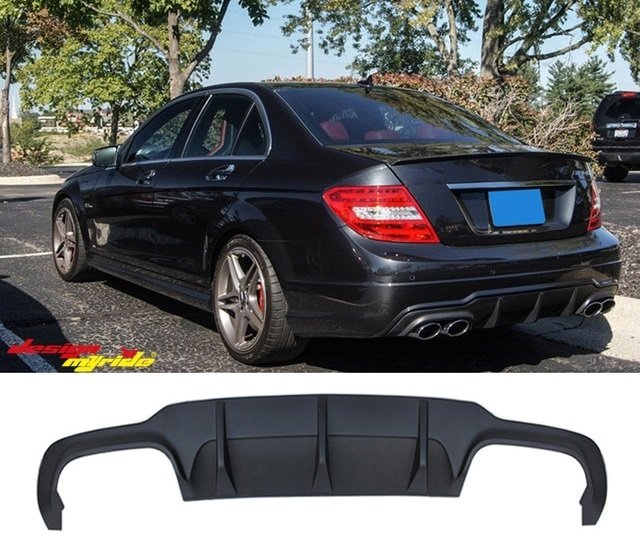 Mercedes w204 c63 amg arka tampon difüzör 2012 / 2014