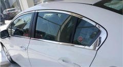 Honda civic fb7 uyumlu cam çerçevesi kenar çıtası krom tamtur 2012 / 2016 14 parça