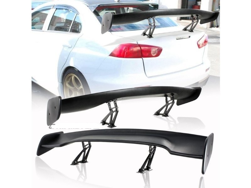 Dtm yüksek bagaj üstü spoiler alüminyum  pianoblack boyalı