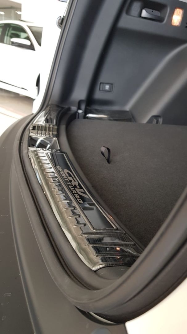 Honda crv uyumlu bagaj eşik koruması titanyum siyah 2017+