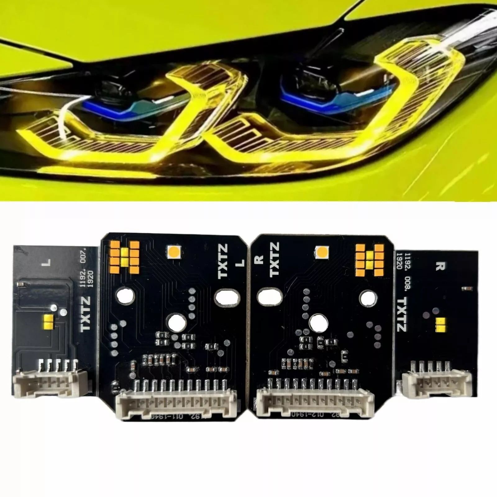 Bmw g22 g26 angel led modülü sarı 2019 / 2023 laser far uyumlu