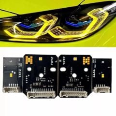 Bmw g22 g26 angel led modülü sarı 2019 / 2023 laser far uyumlu