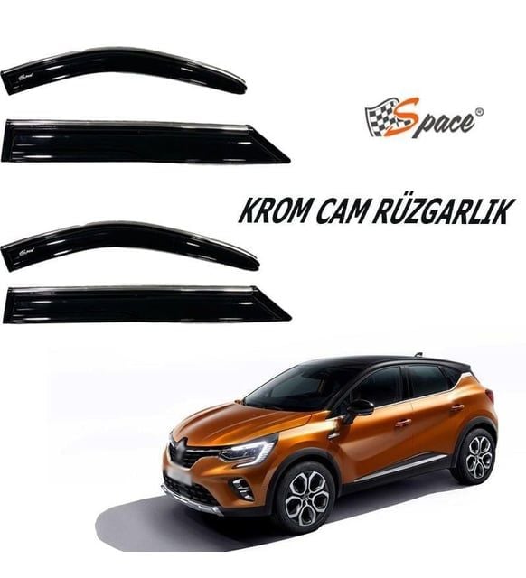 Renault captur Krom cam rüzgarlığı CARU424