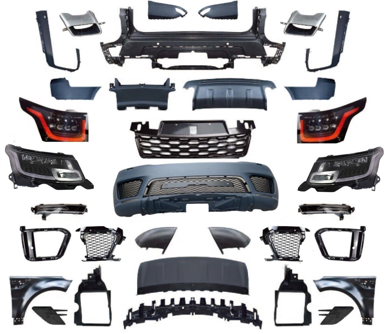 RANGE ROVER SPORT 2014-2017 FACELIFT 2018+ BODY KIT (L494 MAKYAJLAMA)