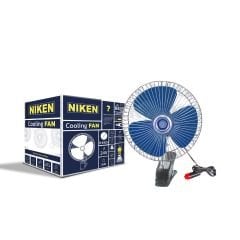 Araç içi vantilatör mavi mandallı 24volt 8 inç NİKEN