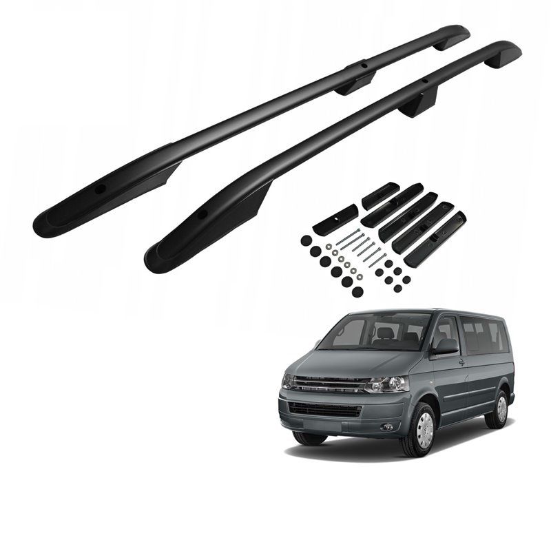 Vw transporter  t5 t6 t7 t8 tavan çıtası port bagaj taşıyıcı uzun siyah 2004 / 2024
