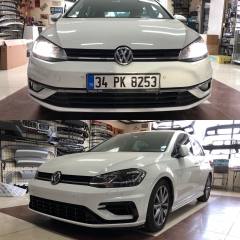 Vw golf 7 7.5 görünüm gti body kit tampon seti komle 2012 / 2017