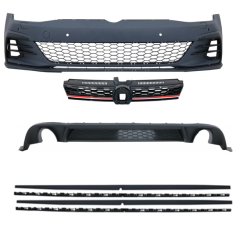 Vw golf 7 7.5 görünüm gti body kit tampon seti komle 2012 / 2017