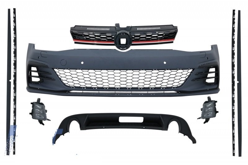 Vw golf 7 7.5 görünüm gti body kit tampon seti komle 2012 / 2017
