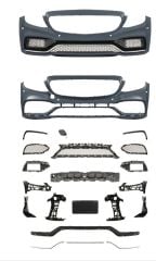 Mercedes w205 c63 ön tampon ve panjur seti silver trim 2013+