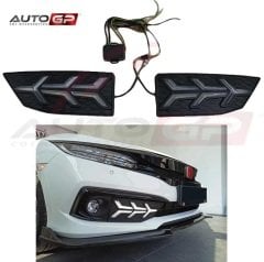 Honda civic fc5 ön sis gündüz drl led lambası farı 2019+ makyajlı