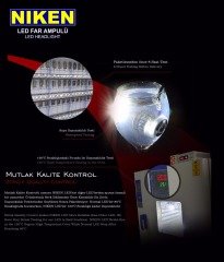 Çalışma lambası ledli kare 22-27w 9 ledli niken