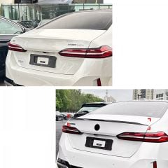 Bmw g60 bagaj üstü spoiler siyah boyalı plastik 2024+