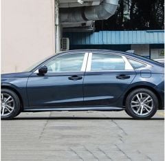 Honda civic fe1 cam kenar krom çıtası nikelajı 2021+ 8 parça