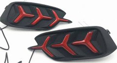 Honda civic fc5 uyumlu arka sis led lambası kırmızı 3 ok hareketli