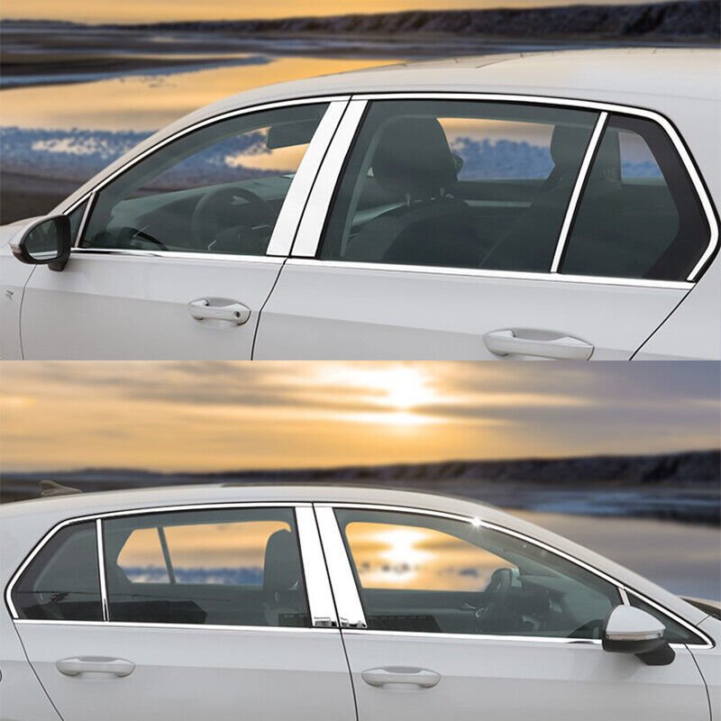 Vw golf 8 cam çerçevesi kenar çıtası krom tamtur 12 parça