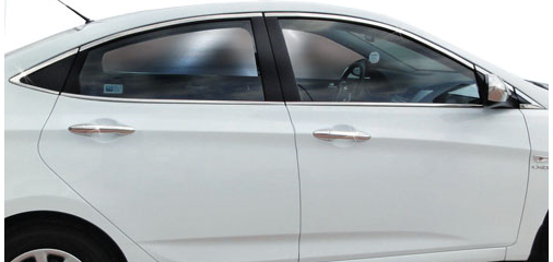 Hyundai blue cam çerçevesi kenar çıtası krom tamtur 14 parça