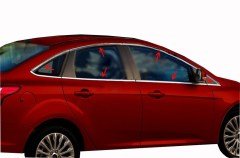 Ford focus 3 cam çerçevesi kenar çıtası krom tamtur 2011/ 2018 sedan 12 parça