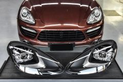Porsche cayenne ön far lambası 2018 facelift görünüm 2011 / 2014
