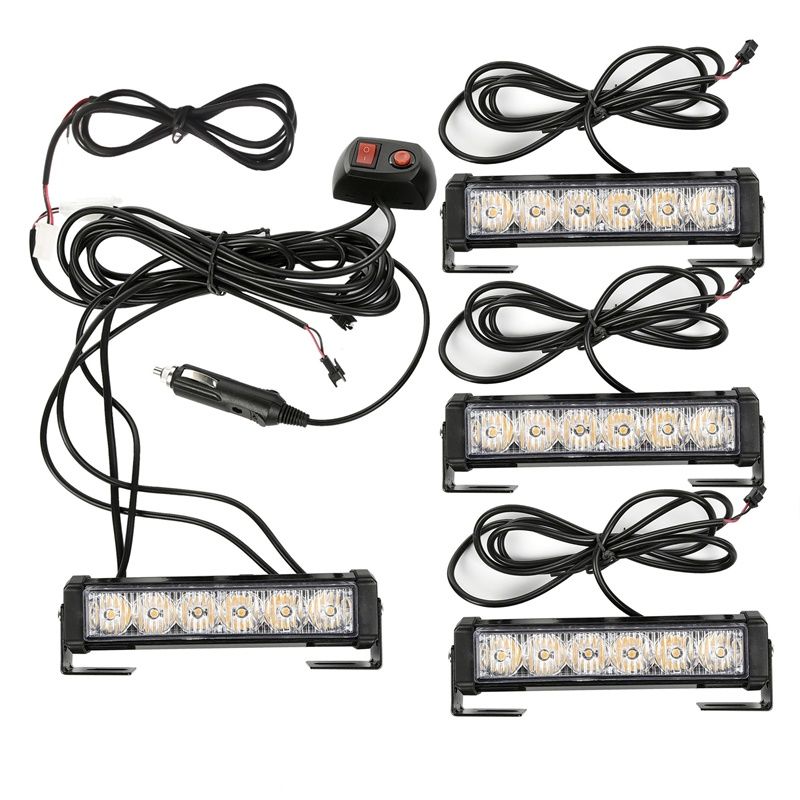 Çakar Lamba Powerledli 4'lü sarı sarı-beyaz beyaz 12-24V / LAPA196