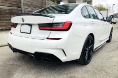 Bmw g20 340i arka difüzör ve egzoz ucu seti m performance 2019+ siyah