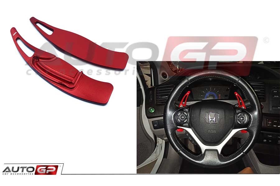 Honda civic fb7 uyumlu direksiyon f1 vites kulakçık paddle shift kırmızı 2012 / 2016