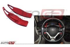 Honda civic fb7 uyumlu direksiyon f1 vites kulakçık paddle shift kırmızı 2012 / 2016