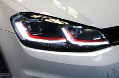 Vw golf 7.5 ön far lambası bi-xenon 2016+ j model kırmızı
