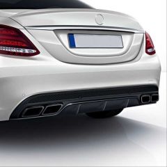 Mercedes w205 c63 difüzör ve egzoz ucu standart tampon için