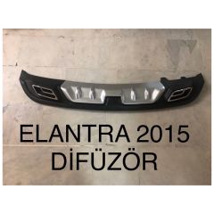 Hyundai elantra arka difüzör çift çıkış egzoz 2014 / 2016