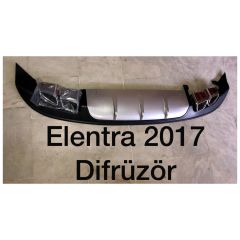 Hyundai elantra arka difüzör çift çıkış egzoz 2017+