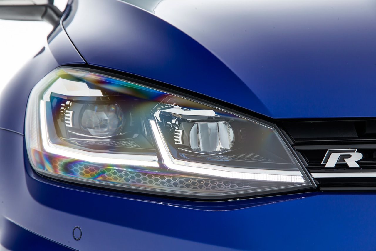 Vw golf 7.5 ön far lambası bi-xenon 2016+ j model krom ledli