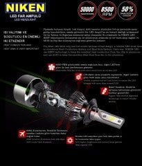 Vw jetta passat golf  scirocco led xenon far aydınlatma seti şimşek etkili niken evo 8000lm