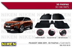 Peugeot 3008 3d havuzlu paspas 2019+ niken