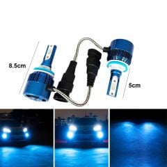H11 led xenon far aydınlatma seti şimşek etkili deli mavi glv 30.000K