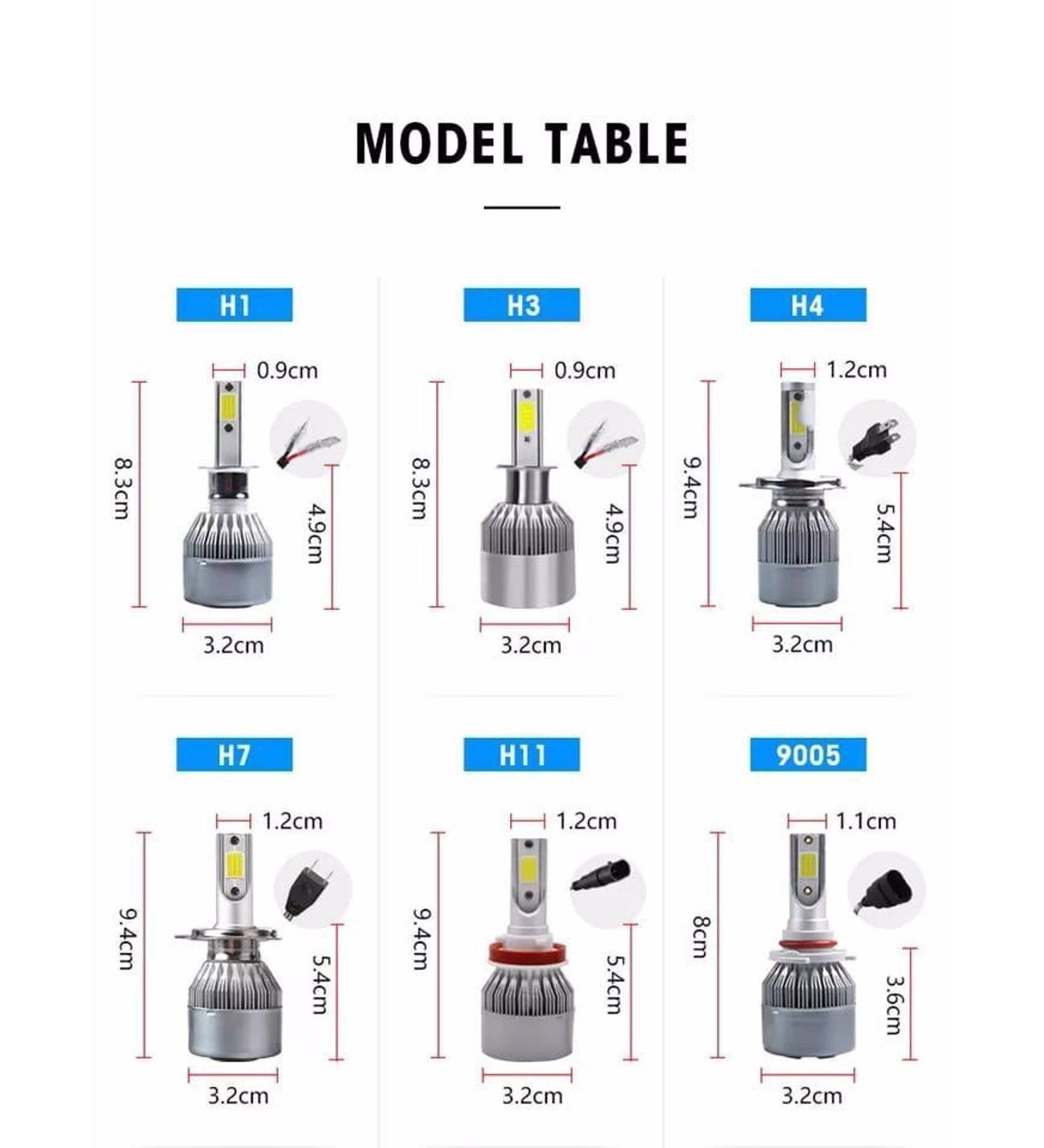 H7 led xenon far aydınlatma seti şimşek etkili c6 venom