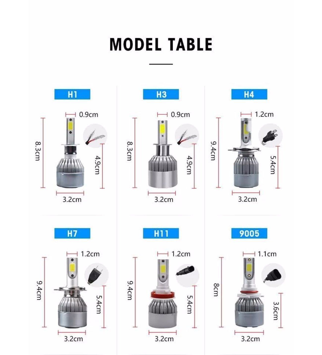 9005 led xenon far aydınlatma seti şimşek etkili c6 venom