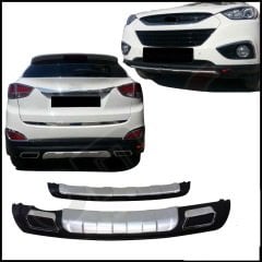 Hyundai ix35 ön ve arka koruma difüzörü çift çıkış egzoz