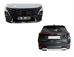 Hyundai tucson makyajlı ön arka tampon koruma 2025+